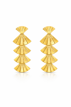 Ispaho Silhouette Küpe | 24 K Altın Kaplama Özel Tasarım Küpe