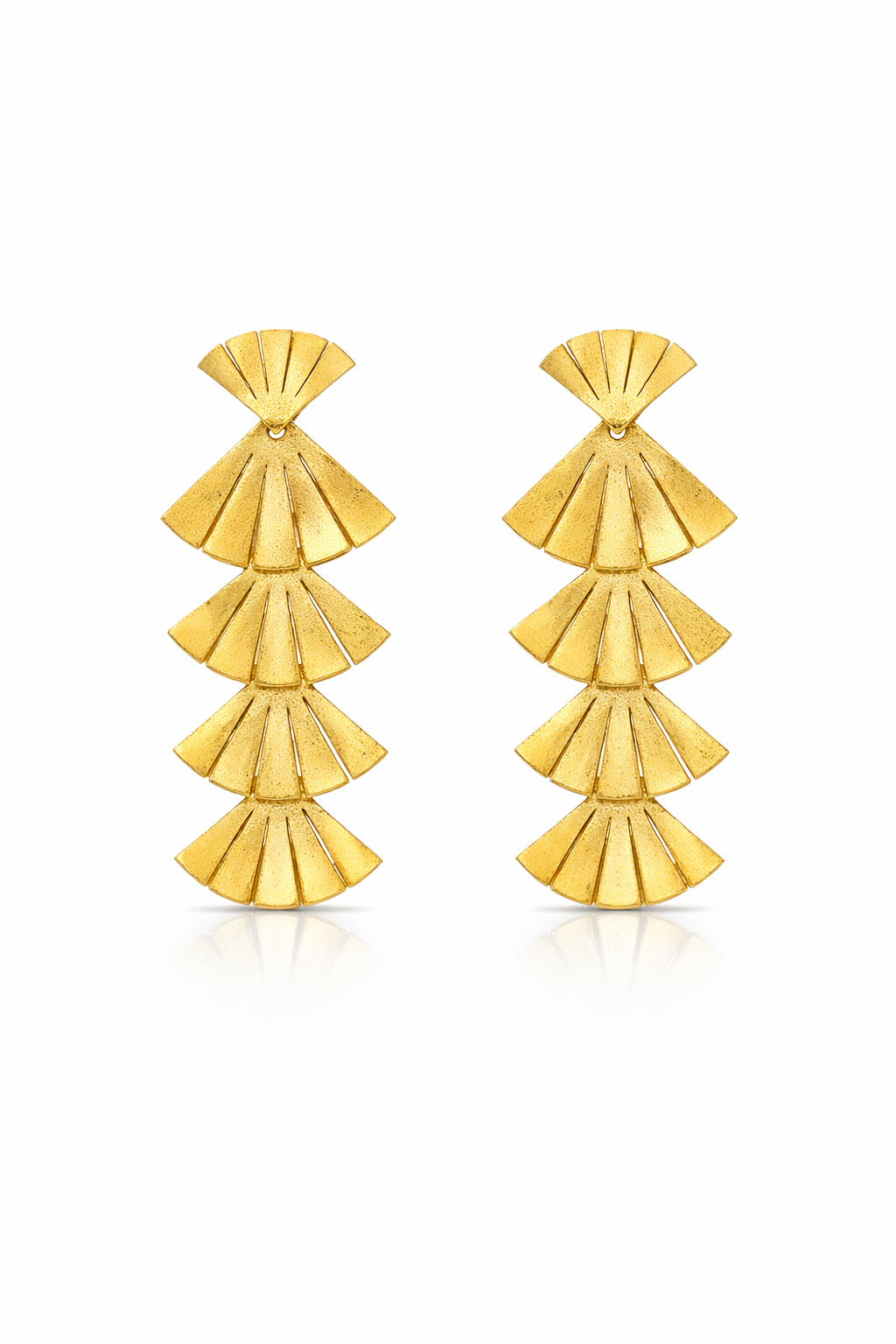 Ispaho Silhouette Küpe | 24 K Altın Kaplama Özel Tasarım Küpe