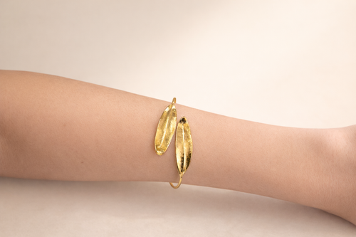 Defne Yaprağı Kelepçe Bileklik