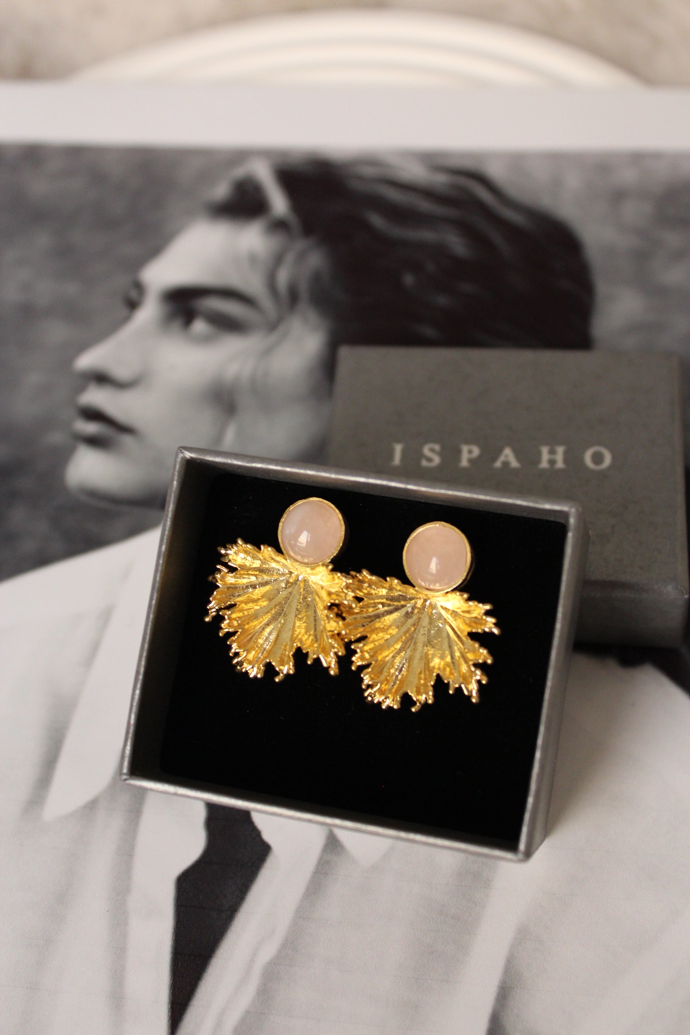 Rozquartz Taşı El Yapımı Özel Tasarım Küpe