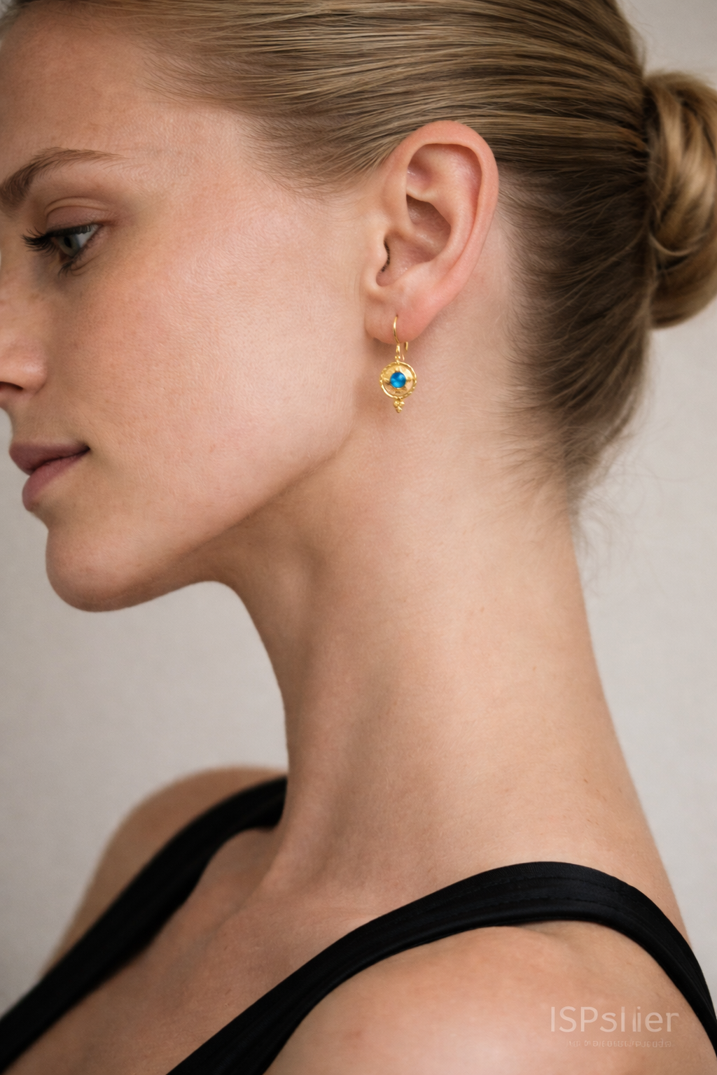 Ispaho Cora | 24 Ayar Altın Kaplama El Yapımı Küpe