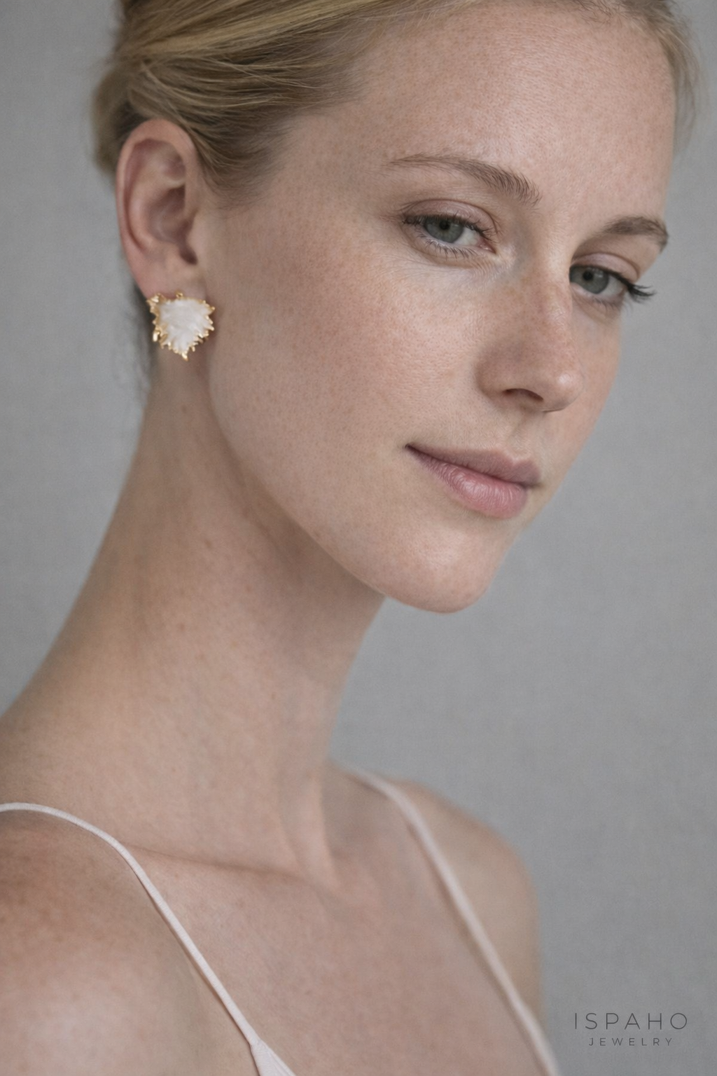 Ispaho Sylva Küpe | 24 K Altın Kaplama Özel Tasarım Küpe