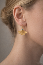 Ispaho Aelia | 24K Altın Kaplama Özel Tasarım Küpe