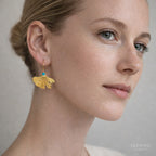 Ispaho Aelia | 24K Altın Kaplama Özel Tasarım Küpe