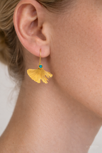 Ispaho Aelia | 24K Altın Kaplama Özel Tasarım Küpe